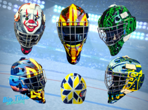 Custom Painted And Airbrushed Goalie Masks